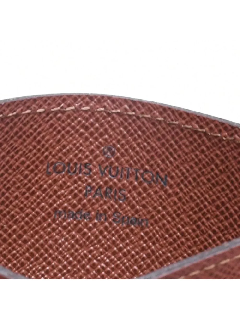 Louis Vuitton Porte Cartes Simple Card Case Monogram Canvas Brown